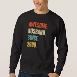 22 Wedding Aniversary Him Awesome Husband Since Sweatshirt