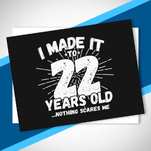 22 Year Old Birthday - Birthday Meme - Funny 22nd Postcard