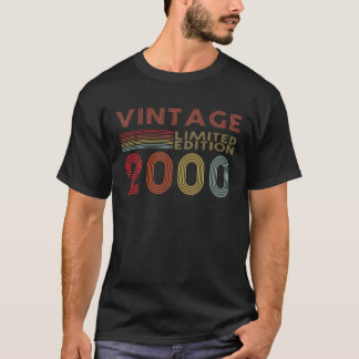 22 Year Old Gifts Vintage 2000 Limited Edition 22T T-Shirt