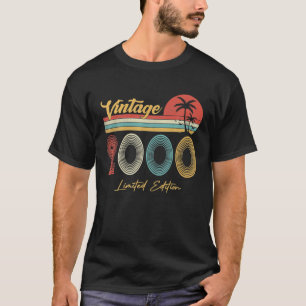22 Year Old Vintage 2000 Limited Edition 22th T-Shirt