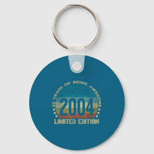 22 Year Old Vintage 2004 Limited Edition 22nd Birt Key Ring