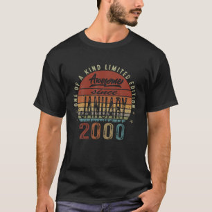 22 Year Old Vintage January 2000 Limited Edition 2 T-Shirt