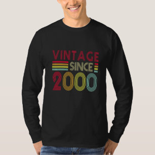 22 Years Old Retro Vintage 2000 Editon 22nd Birth T-Shirt