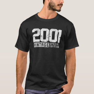 22 Years Old Vintage 2001 22nd Birthday Decoration T-Shirt