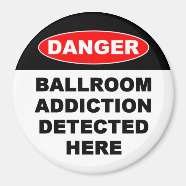 22b. Ballroom Addictions Magnets - Round (Front)