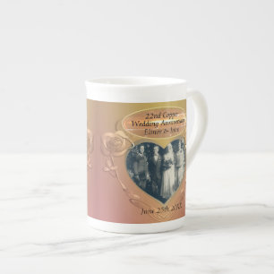 22nd/7th Copper Anniversary + 2 Photos Mug
