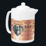 22nd /7th Copper Photo Hearts Teapot<br><div class="desc">It's their anniversary and you want to commemorate it on a teapot for your gift ? Won't this be lovely to give,  and won't she be pleased your their gorgeous photo?!</div>