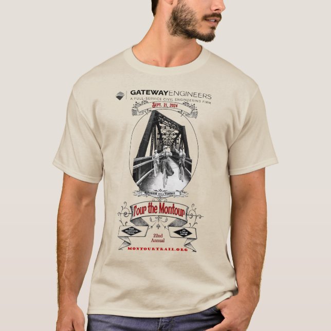 22nd Annual Tour the Montour T-Shirt (Front)