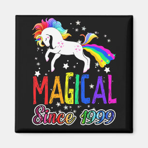 22nd Birthday Magical Farting Unicorn Rainbow 1999 Magnet