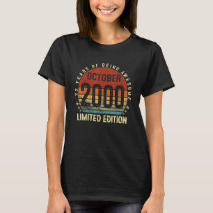 22nd Birthday  October 2000 Men Women T-Shirt