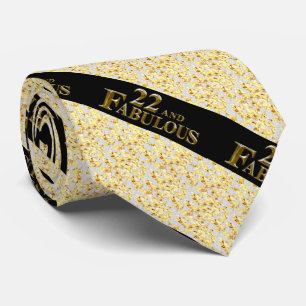 22nd Birthday Tie