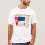 22nd North Carolina Infantry (BA2) T-Shirt<br><div class="desc">Flag and battle honours of the 22nd North Carolina Infantry,  Army of Northern Virginia,  American Civil War.</div>
