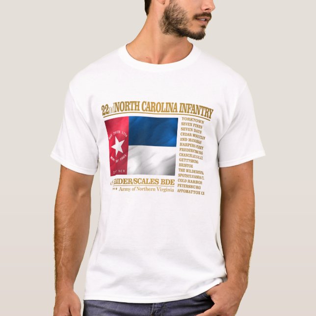 22nd North Carolina Infantry (BA2) T-Shirt (Front)