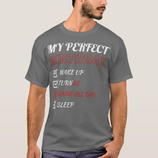 22nd Perfect Birthday Gaming 22 Years Old Boys T-Shirt
