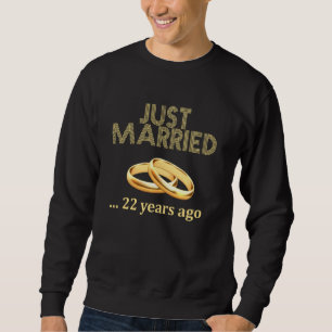 22nd Wedding Anniversary T Shirt Just Married 22 Y