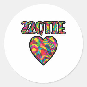 22q 22qt Cuties Support Awareness 22q11 Vcsf Kids Classic Round Sticker