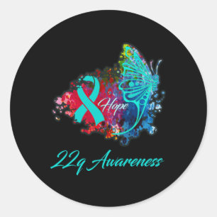 22q Awareness Syndrome Awareness Classic Round Sticker