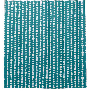 230216 - White on Biscay Bay Shower Curtain