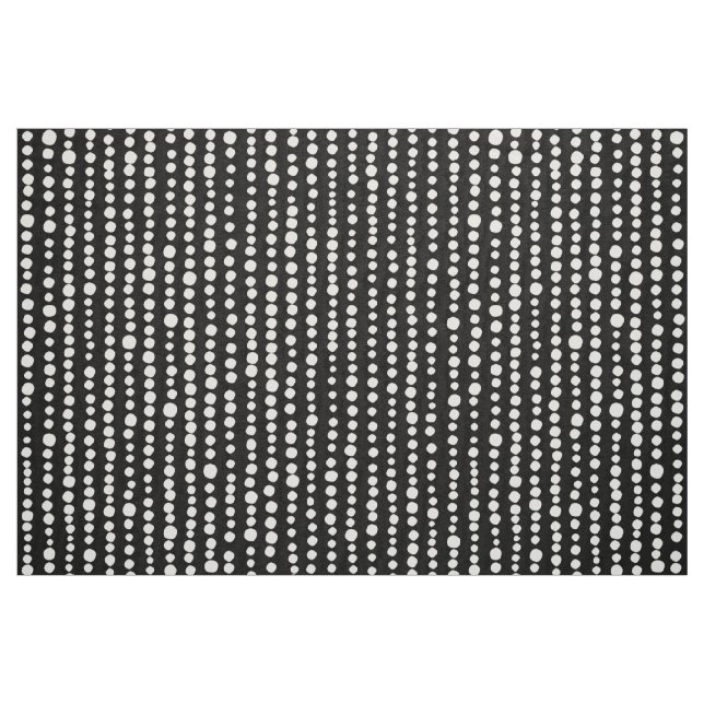 230216 - White on Black Fabric (Fat Quarter)