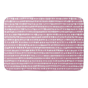 230216 - White on Cashmere Rose Bath Mat