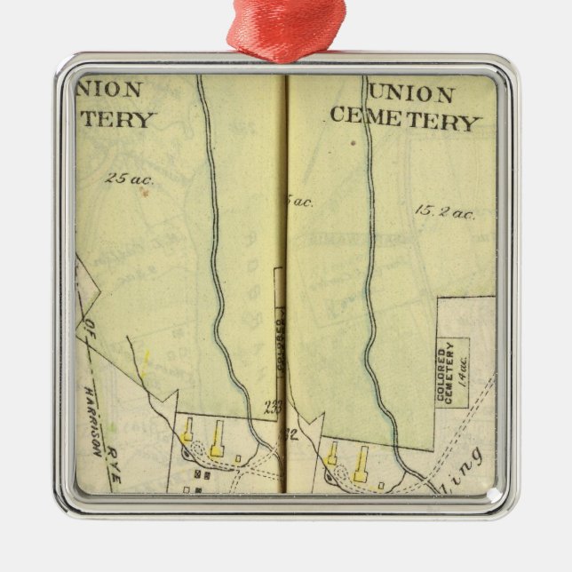 232233 Harrison, Rye Metal Tree Decoration (Front)