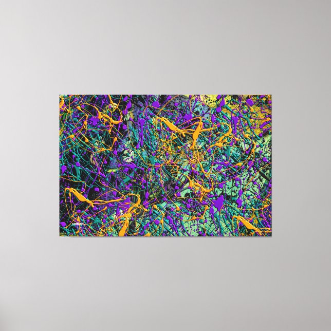 23_026, Splatter Abstract Canvas Print (Front)