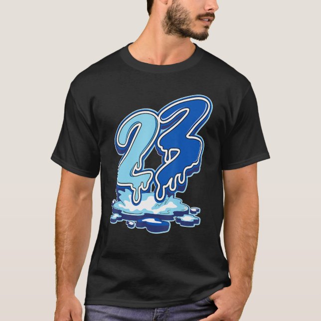 23 Drip Dunk Low Argon 2022 Matching T-Shirt (Front)