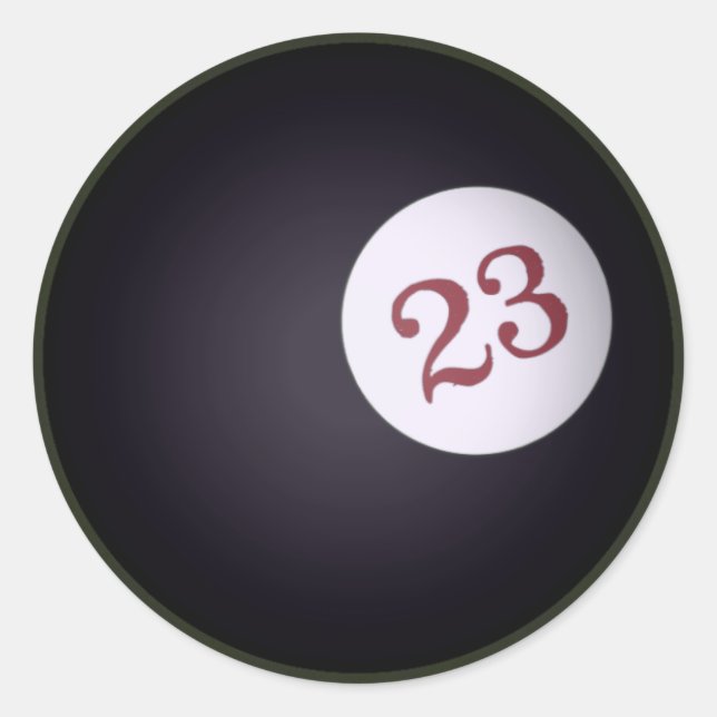 23 Four Leaf Clovers Classic Round Sticker (Front)