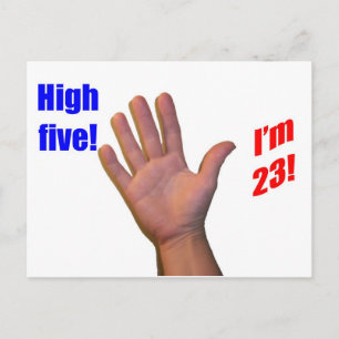 23 High Five! Postcard