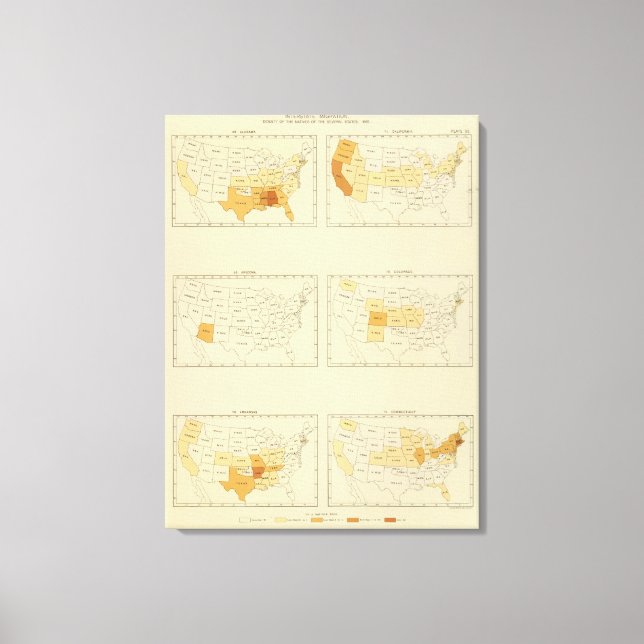 23 Interstate migration 1890 ALCT Canvas Print (Front)