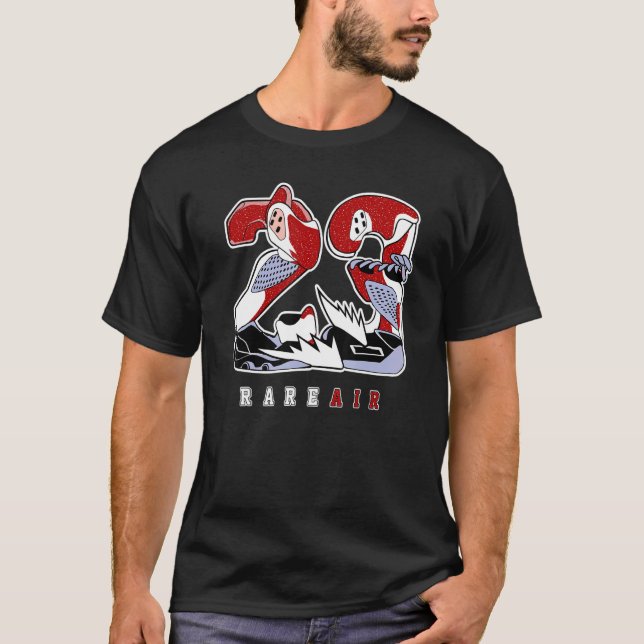 23 Rare Air Red 6s Matching T-Shirt (Front)