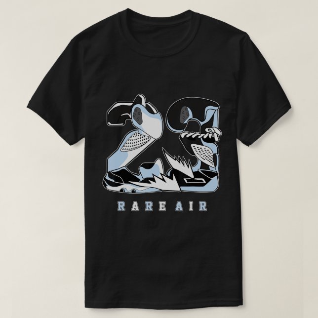 23 Rare Air Uptempo Cobalt Bliss Matching T-Shirt (Design Front)