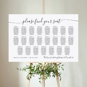 23 Tables Modern Find Your Seat Seating Chart