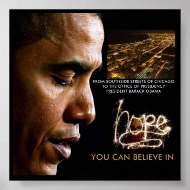 '23 x 23' 44th president Barack Obama Poster (Front)