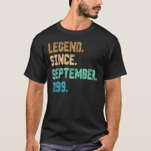 23 Year Old Legend Since September 1999 23rd Birth T-Shirt