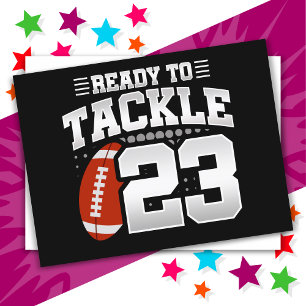 23 Year Old Tackle Football Party 23rd Birthday Postcard