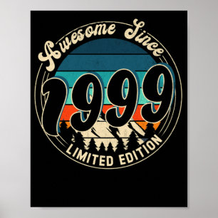 23 Year Old Vintage 23rd Year Old Birthday 1999 Poster