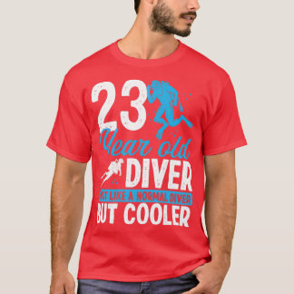 23 Year Scuba Diving Diver Snorkel 23 Birthday T-Shirt