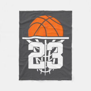 23 Years Basketball 23rd Birthday Fleece Blanket