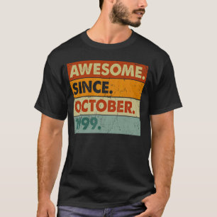 23 Years Old 23rd Birthday Awesome Since October T-Shirt