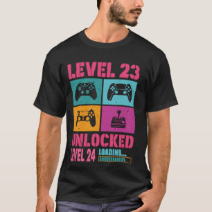23 Years Old 23rd Birthday Girl Awesome Level 23 U T-Shirt