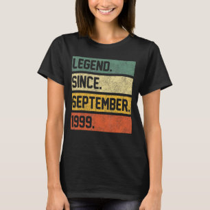 23 Years Old 23rd Birthday Legend Since September T-Shirt