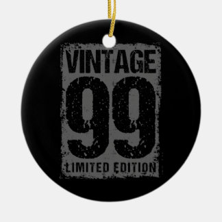 23 Years Old Vintage 1999 23rd Birthday Ceramic Tree Decoration