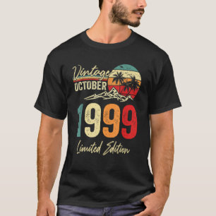 23 Yr Old Vintage October 1999 23rd Birthday T-Shirt