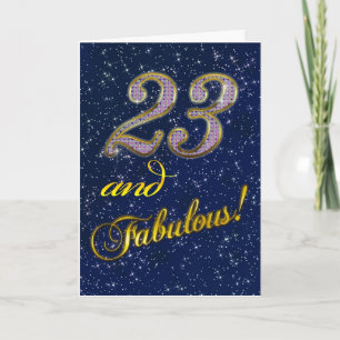 23rd birthday for someone Fabulous Card