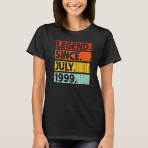 23rd Birthday Legend Since July 1999 23 Years Old T-Shirt