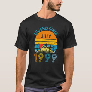 23rd Birthday Legend Since July 1999 Vintage 23 Ye T-Shirt