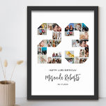23rd Birthday Number 23 Custom Photo Collage Poster<br><div class="desc">Celebrate 23rd birthday with this personalised number 23 photo collage poster. This customisable gift is also perfect for wedding anniversary. It's a great way to display precious memories from your wedding and married life. The poster features a collage of photos capturing those special moments, and it can be customised with...</div>