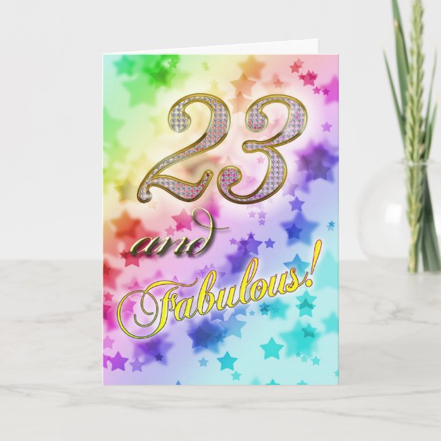 23rd Birthday party Invitation (Front)