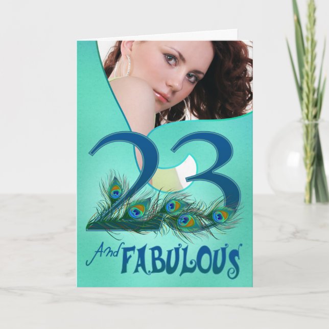 23rd Birthday template Cards (Front)